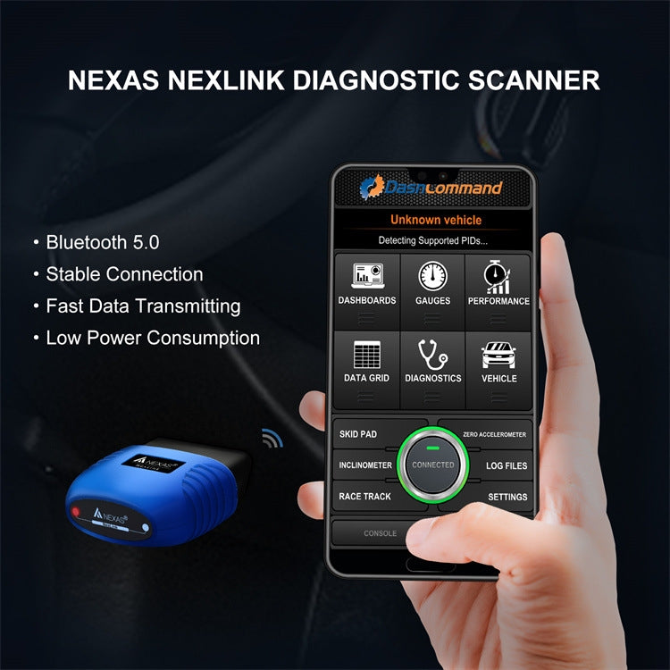Nexas Bluetooth 5.0 OBD2 Diagnostic Scanner For IOS/Android - Code Readers & Scan Tools by NEXAS | Online Shopping UK | buy2fix