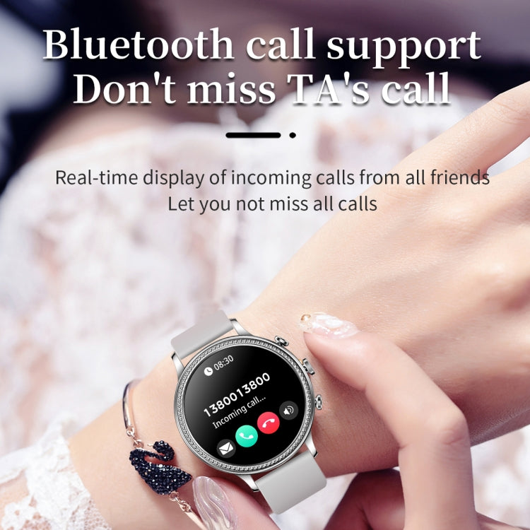 V60 1.39 Inch Health Monitoring Multifunctional Waterproof Bluetooth Call Smart Watch, Color: Silver Steel - Smart Watches by buy2fix | Online Shopping UK | buy2fix