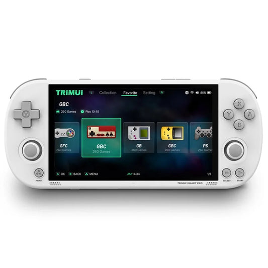 Trimui Smart Pro 4.96 Inch IPS Screen Handheld Game Console Open Source Linux System 64G(White) - Pocket Console by Trimui | Online Shopping UK | buy2fix