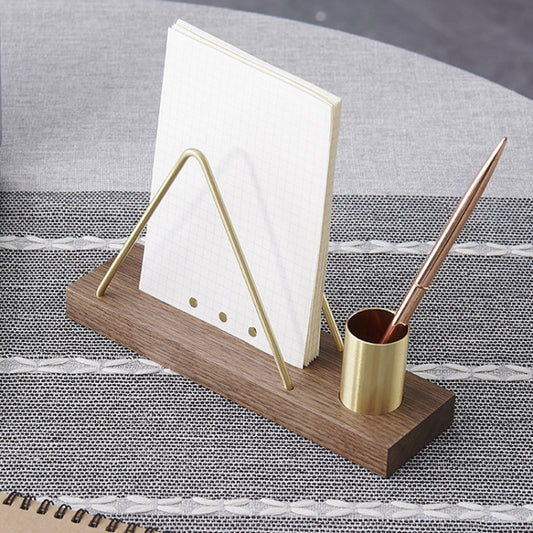 Walnut Long  Type Vertical Napkin Holder Dining Restaurant Table Decor For Paper Napkins, Mail, Bills - Table Decoration & Accessores by buy2fix | Online Shopping UK | buy2fix