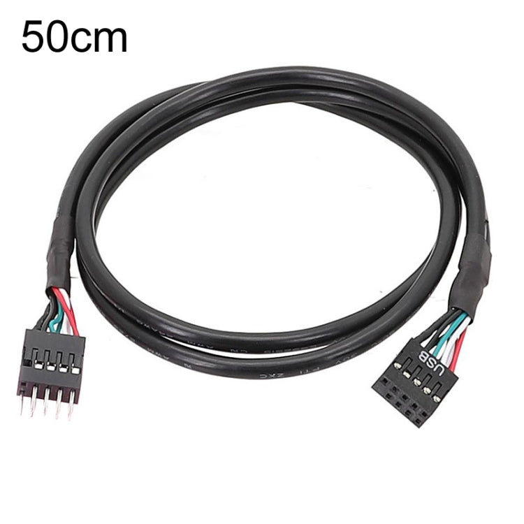 50cm Motherboard 9Pin USB2.0 Extension Cable 26AWG Double Shielded Cord - USB Cable by buy2fix | Online Shopping UK | buy2fix