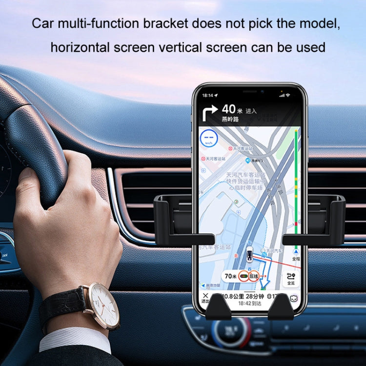 Car Multifunctional Mobile Phone Holder Rear Headrest Storage Hook(Black) - Auto Fastener & Clips by buy2fix | Online Shopping UK | buy2fix