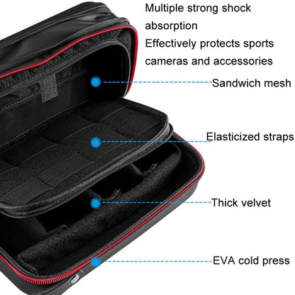 TELESIN GP-PRC-278-02 Upgraded Expanded Version Camera Portable Handheld Storage Bag Sports Camera Case - Carry Cases by TELESIN | Online Shopping UK | buy2fix