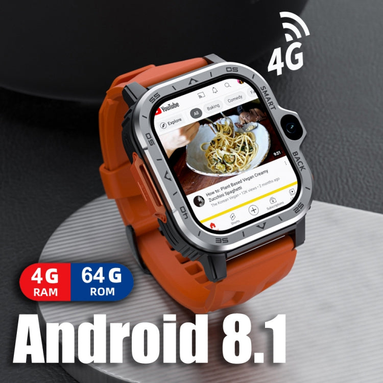 LOKMAT APPLLP 4 MAX 2.02-Inch Android 8.1 Full Network Wifi Card Bluetooth Smart Watch(Silver 64G) - Smart Watches by LOKMAT | Online Shopping UK | buy2fix