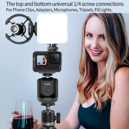 TELESIN TE-GPYT-001 360 Degree Intelligent Follow Gimbal Tracking Camera AI Face Recognition(Black) - Handheld Gimbals by TELESIN | Online Shopping UK | buy2fix