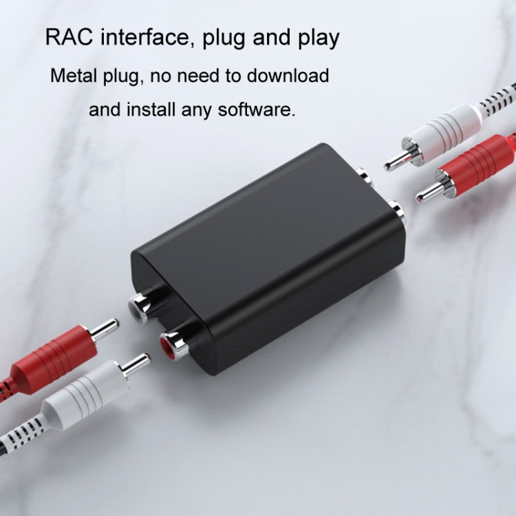 RCA Audio Ground Loop Isolator Anti-Interference Noise Reducer Eliminate Current Sound Bluetooth Receiver(Square) - Live Sound Effects Processors by buy2fix | Online Shopping UK | buy2fix