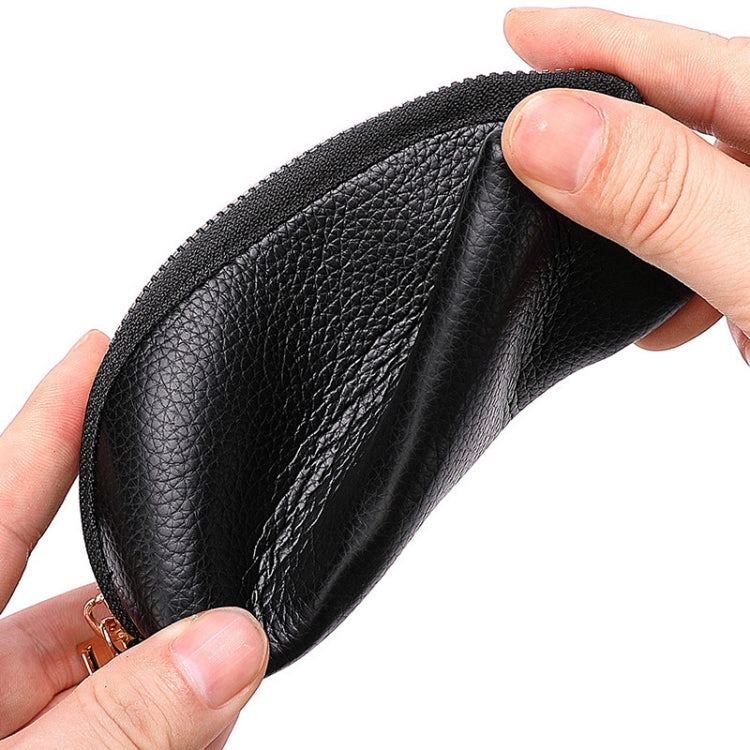 Mini Car Key Bag Large Capacity Soft Leather Coin Purse(Black) - Car Key Cases by buy2fix | Online Shopping UK | buy2fix