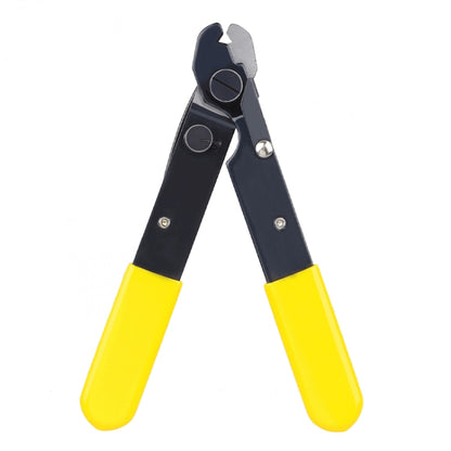 Fiber Optic Single Jaw Miller Pliers Cable Coating Stripper(Yellow) - Lan Cable and Tools by buy2fix | Online Shopping UK | buy2fix