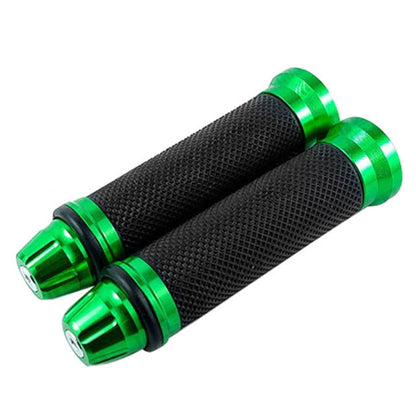 1pair 22mm Motorcycle Universal Handlebar Rubber Cover Oiler CNC Modified Handlebar Grips(Green) - Grips by buy2fix | Online Shopping UK | buy2fix