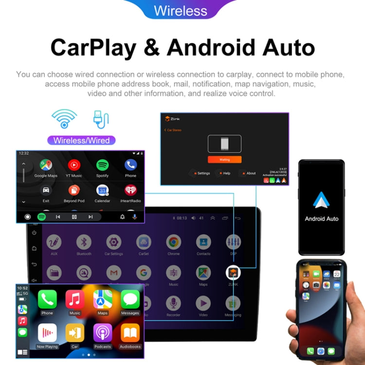 Universal 9 Inch 8 Core CarPlay Android Navigation Car Center Control All-In-One Monitor, Memory: 2+32G(Standard+AHD Camera) - Car MP3 & MP4 & MP5 by buy2fix | Online Shopping UK | buy2fix