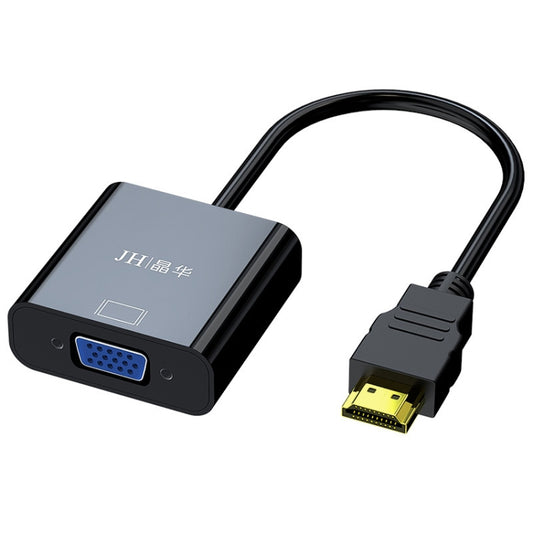 JINGHUA HDMI To VGA Adapter Cable Laptop Video Converter, Color: No Audio Black - VGA Converter by JINGHUA | Online Shopping UK | buy2fix