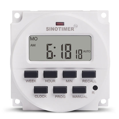 SINOTIMER Programmable Timer Switch Time Controller, Model: TM618H-4 12V - Digital Countdown by SINOTIMER | Online Shopping UK | buy2fix