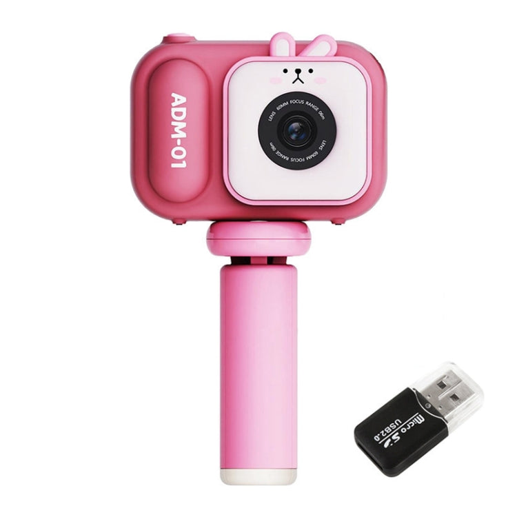 2.4 Inch IPS Screen 48MP Dual Lens Kids Digital Camera Mini Video Camera With 32G TF Card Pink Bunny - Children Cameras by buy2fix | Online Shopping UK | buy2fix