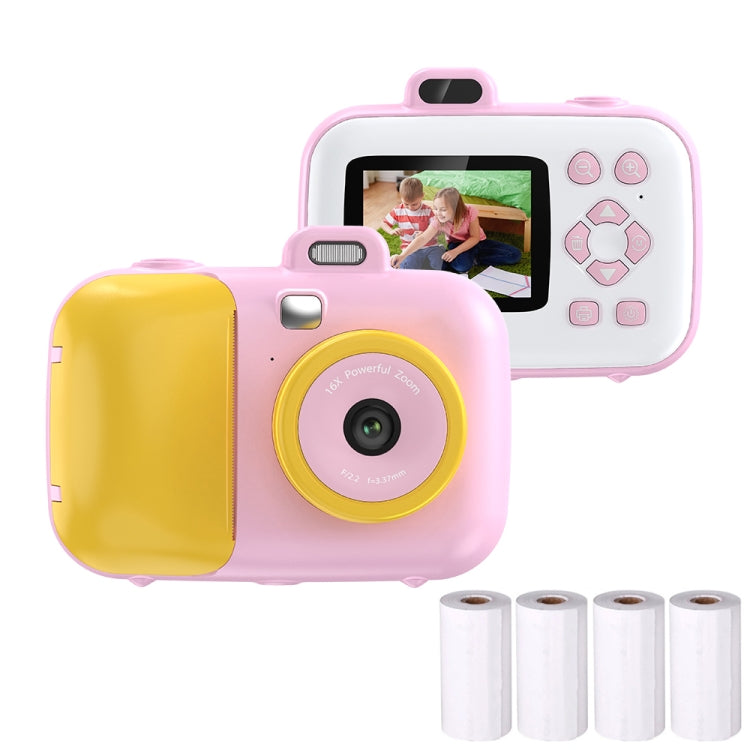 2.4-Inch Smart Digital Kids Thermal Printing Camera With Printing Paper, Color: 503AF Pink Focus - Children Cameras by buy2fix | Online Shopping UK | buy2fix