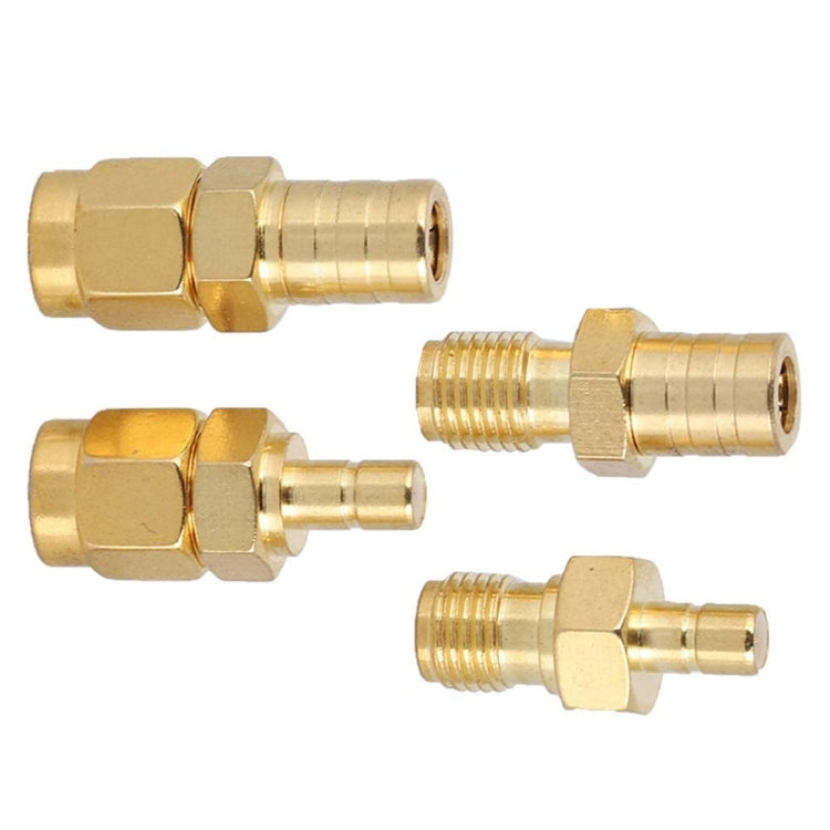 4 In 1 SMA-SMB RF Adaptor All Copper Gold Plated High Frequency Adaptor - Connectors by buy2fix | Online Shopping UK | buy2fix