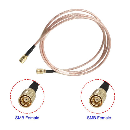 15cm SMB Female To SMB Female RG316 Coaxial Cable Jumper - Connectors by buy2fix | Online Shopping UK | buy2fix