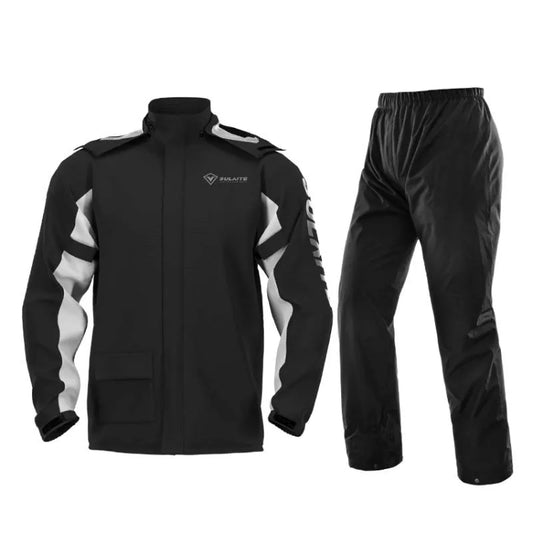 SULAITE Outdoor Motorcycle Riding Full Body Split Raincoat Suit, Size: XXL(Black) - Raincoat by SULAITE | Online Shopping UK | buy2fix