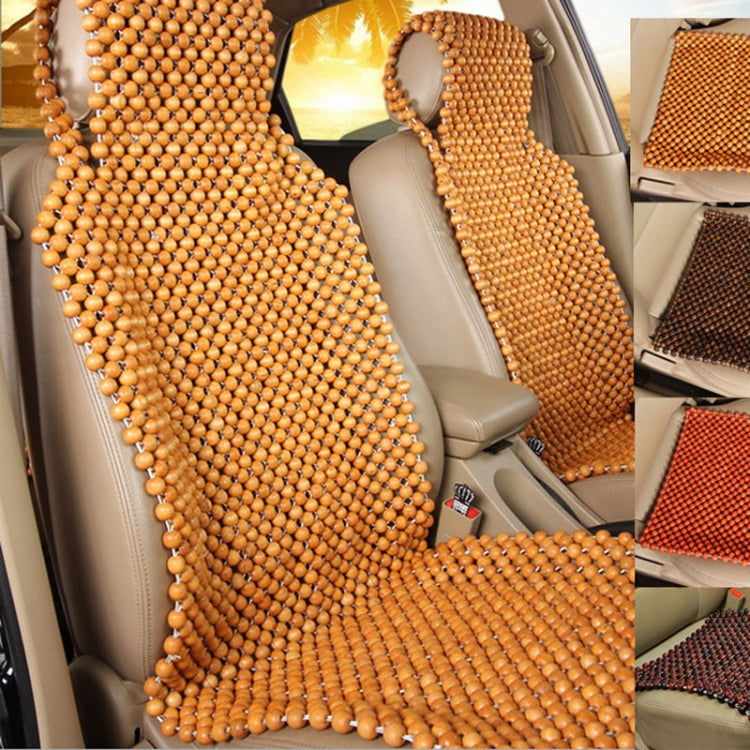 Car Wood Beaded Cushion Universal Car Seat Cover Summer Interior Supply(Coffee) - Seat Accessories by buy2fix | Online Shopping UK | buy2fix