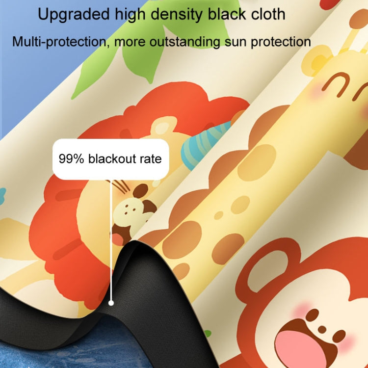 Suction Cup Car Sunshade Children Rear Side Window Insulation Sunscreen Cartoon Car Curtain, Style: Elephant Bear - Window Foils & Solar Protection by buy2fix | Online Shopping UK | buy2fix