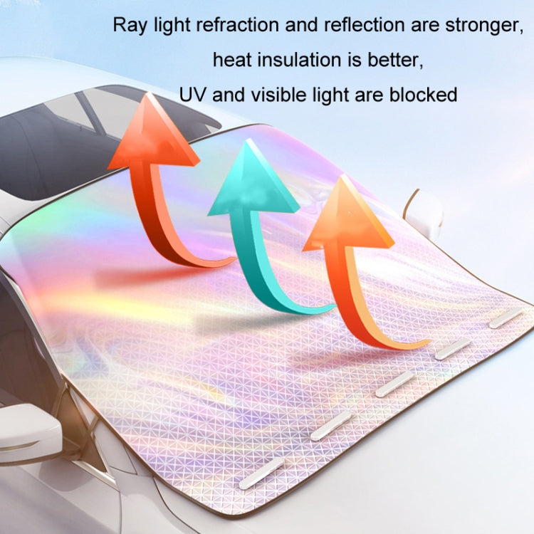 Car Laser Front Windshield Sun Protection Heat Insulation Sunshade, Size: Large - Window Foils & Solar Protection by buy2fix | Online Shopping UK | buy2fix