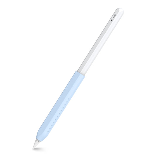 For Apple Pencil 1&2 AhaStyle PT182 Silicone Protective Grip Cover(Blue) - Pencil Accessories by AhaStyle | Online Shopping UK | buy2fix