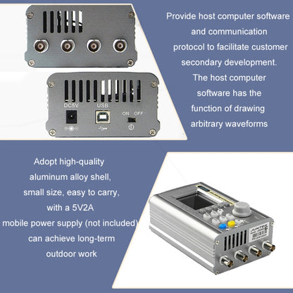 JUNTEK Programmable Dual-Channel DDS Function Arbitrary Waveform Signal Generator, Frequency: 30MHz(AU Plug) - Other Tester Tool by buy2fix | Online Shopping UK | buy2fix