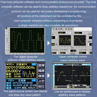 JUNTEK Programmable Dual-Channel DDS Function Arbitrary Waveform Signal Generator, Frequency: 30MHz(UK Plug) - Other Tester Tool by buy2fix | Online Shopping UK | buy2fix