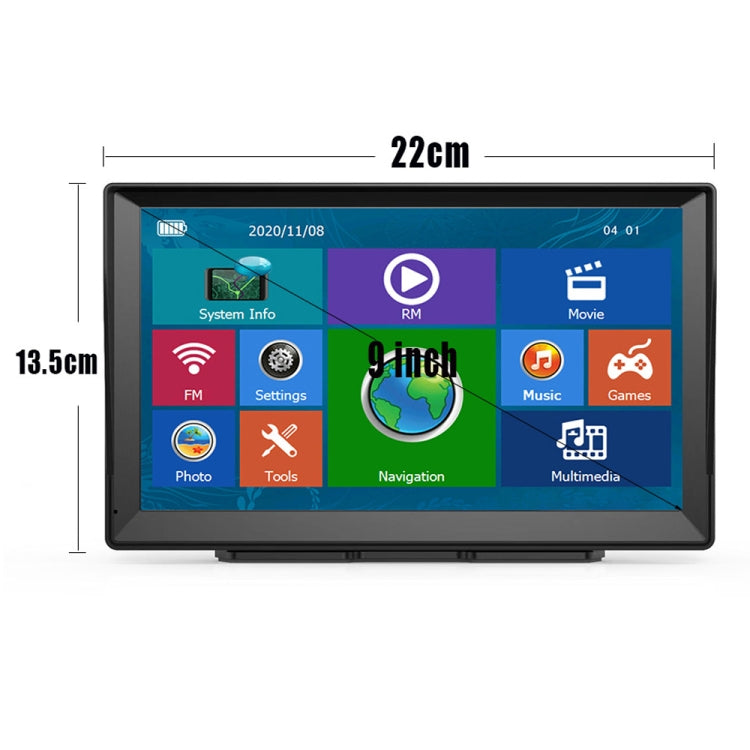 9 Inch 8G/256M Car GPS Navigator With Large Screen Capacitive Bluetooth Map, Area: United Kingdom Map - Car MP3 & MP4 & MP5 by buy2fix | Online Shopping UK | buy2fix