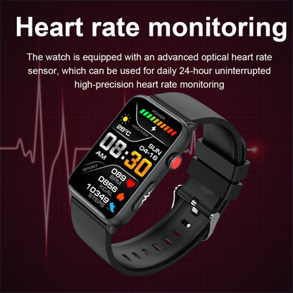 Smart Watch Ring ECG Temperature Heart Rate Blood Pressure Health Bluetooth Talking Watch, Color: Brown Leather - Smart Wristbands by buy2fix | Online Shopping UK | buy2fix