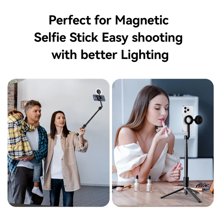 TELESIN Magnetic Selfie Light Rechargeable Reversible Design Fill Light - Selfie Light by TELESIN | Online Shopping UK | buy2fix