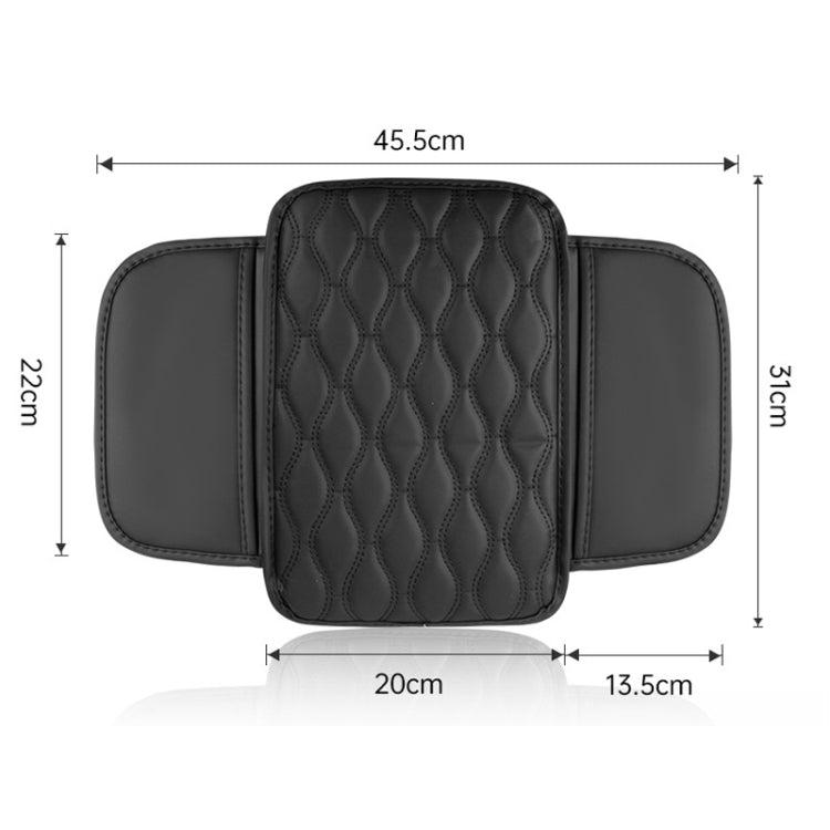 Car Armrest Box Leather Storage Heightening Pad(Black) - Stowing Tidying by buy2fix | Online Shopping UK | buy2fix