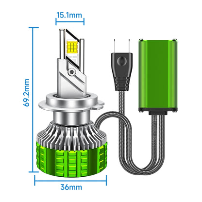 100W LED Double Copper Tube Aluminum Alloy Waterproof Car Headlight, Bulb: 9005 - LED Headlamps by buy2fix | Online Shopping UK | buy2fix