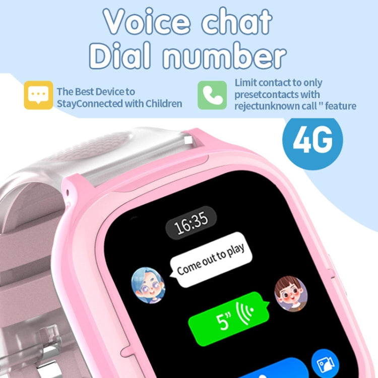 4G Kids Smart Phone Positioning Watch IP67 Waterproof / Video / Voice Calling(Blue) - Smart Watches by buy2fix | Online Shopping UK | buy2fix