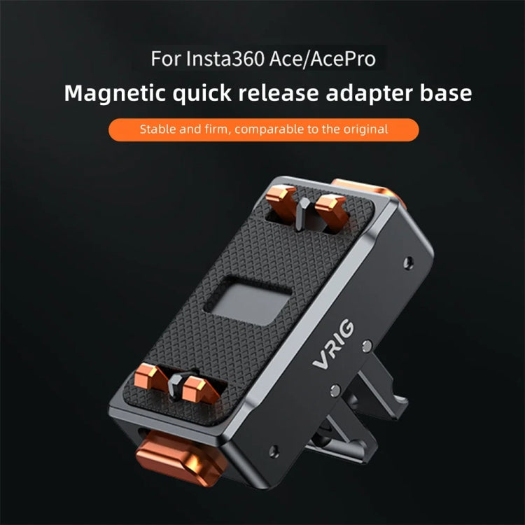 VRIG Magnetic Quick Release Adapter for Insta360 Ace / Ace Pro, Spec: Base - Mount & Holder by VRIG | Online Shopping UK | buy2fix