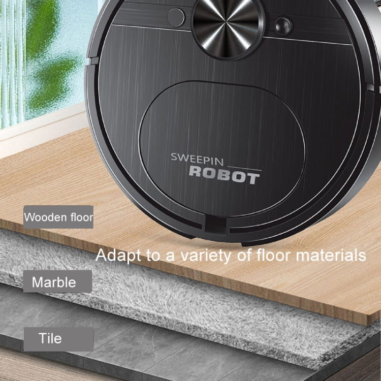 Automatic Smart Sweeping Robot Rechargeable Home 3 In 1 Floor Cleaner(Black) - Robot Vacuum Cleaner by buy2fix | Online Shopping UK | buy2fix