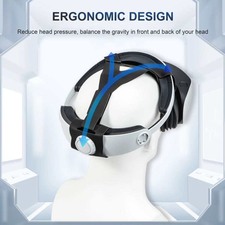 DEVASO For PlayStation VR 2 Double-sided PU Decompression Weight Reduction Headband(Quick Release) - VR Accessories by DEVASO | Online Shopping UK | buy2fix