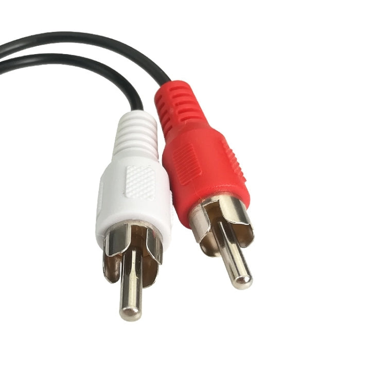 Audio Cable 3.5mm Female To 2RCA Double Lotus Head Speaker Connection Cable(0.23m) - Audio Adapter by buy2fix | Online Shopping UK | buy2fix