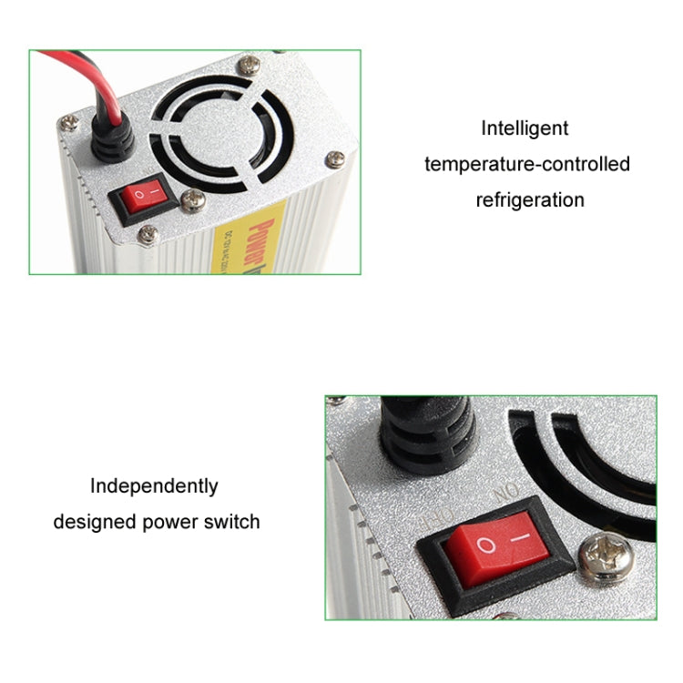 150W Car Inverter Modified Wave Automotive Power Conversion, Specification: 12V To 220V - Modified Square Wave by buy2fix | Online Shopping UK | buy2fix