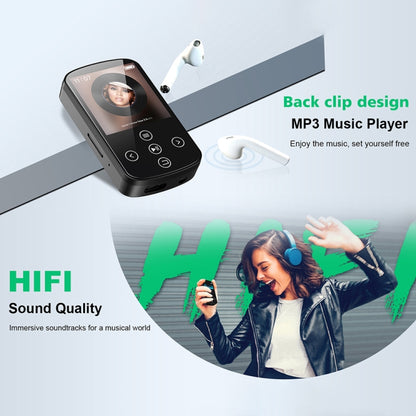 MP3 Bluetooth Music Player HIFI Sports Clip Touch Screen MP4, Memory: No TF Card(Black) - MP3 Player by buy2fix | Online Shopping UK | buy2fix