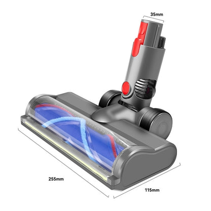 For Dyson V7 V8 V10 V11 V15 Soft Velvet Suction Head With Full Range Dust Display Light - For Dyson Accessories by buy2fix | Online Shopping UK | buy2fix