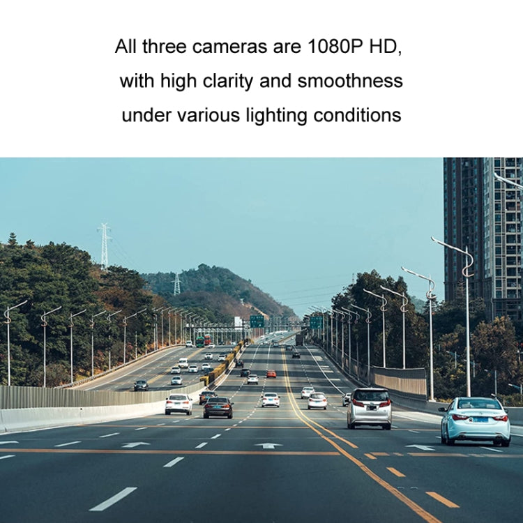 Car HD WIFI Interconnected Triple Camera Driving Recorder, Specification: WIFI Interconnection - Car DVRs by buy2fix | Online Shopping UK | buy2fix