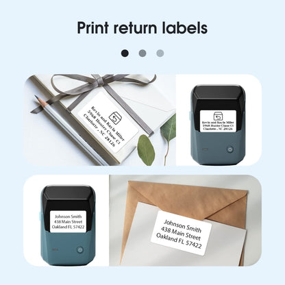 NIIMBOT Portable Bluetooth Sticker Label Thermal Printer(Lake Blue Gray English) - Printer by NIIMBOT | Online Shopping UK | buy2fix