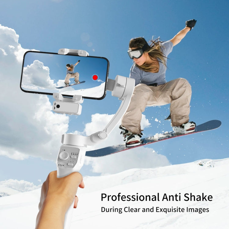 Three-Axis Anti-Shake Smart Gimbal Handheld Stabiliser With Face Follow Shot(White) - Handheld Gimbals by buy2fix | Online Shopping UK | buy2fix