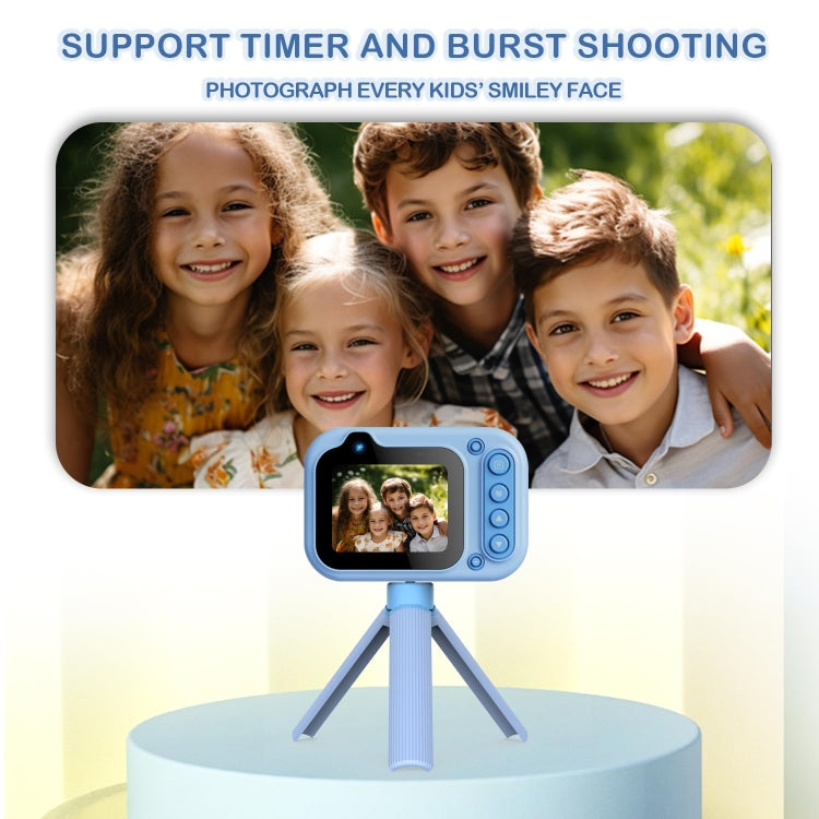 D60 3m Waterproof 2K HD 10X 2.4-inch Outdoor Photo Video Recording Children Mini Camera(Blue) - Children Cameras by buy2fix | Online Shopping UK | buy2fix