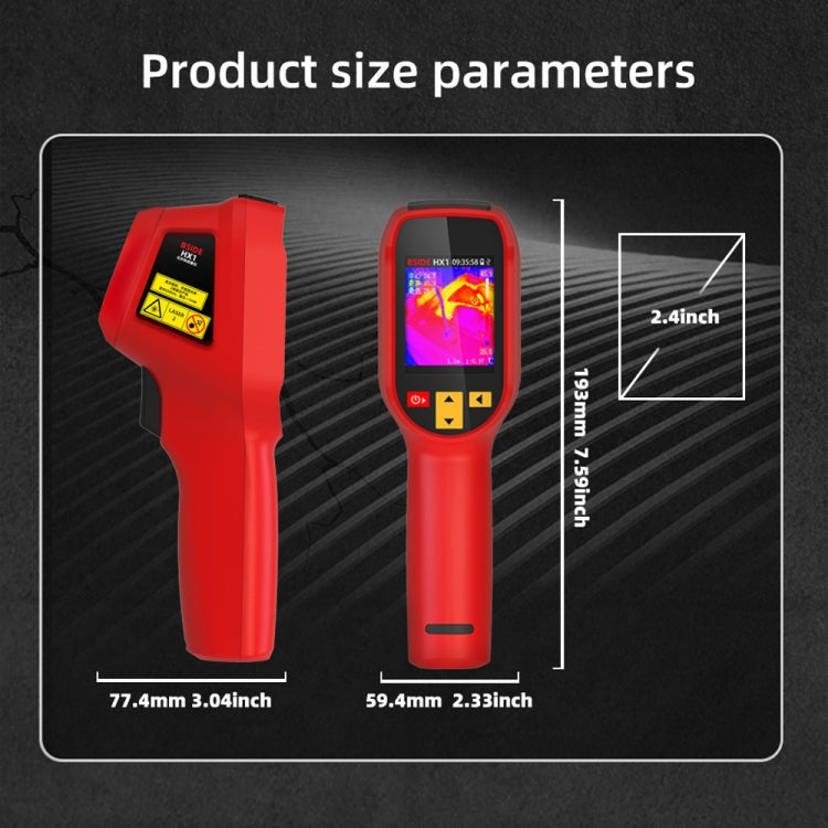 BSIDE HX1 Handheld Thermal Imaging Device Power Non-Contact Thermometer - Thermostat & Thermometer by BSIDE | Online Shopping UK | buy2fix