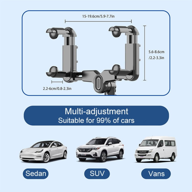 Vehicle Rearview Mirror Bracket Panoramic Sports Camera Car Mount Base Accessory - Universal Car Holders by buy2fix | Online Shopping UK | buy2fix