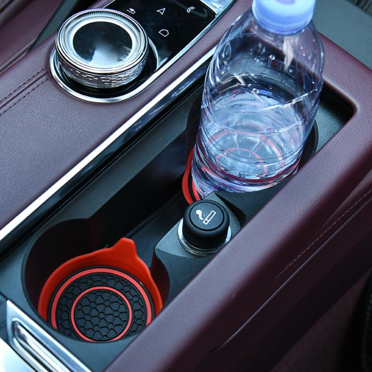 Car Bowl-shaped Non-slip Heat-insulating Double-ring Water Coaster, Color: Gray - Car Drink Holders by buy2fix | Online Shopping UK | buy2fix