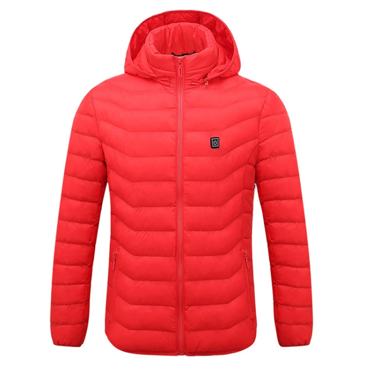 Winter Smart Electric Heating Hooded Jacket, Size:M(Red) - Down Jackets by buy2fix | Online Shopping UK | buy2fix