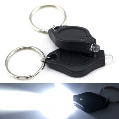 2 PCS Mini Pocket Keychain Flashlight Micro LED Squeeze Light Outdoor Camping Ultra Bright Emergency Key Ring Light Torch Lamp(Black) - Camping Lighting by buy2fix | Online Shopping UK | buy2fix