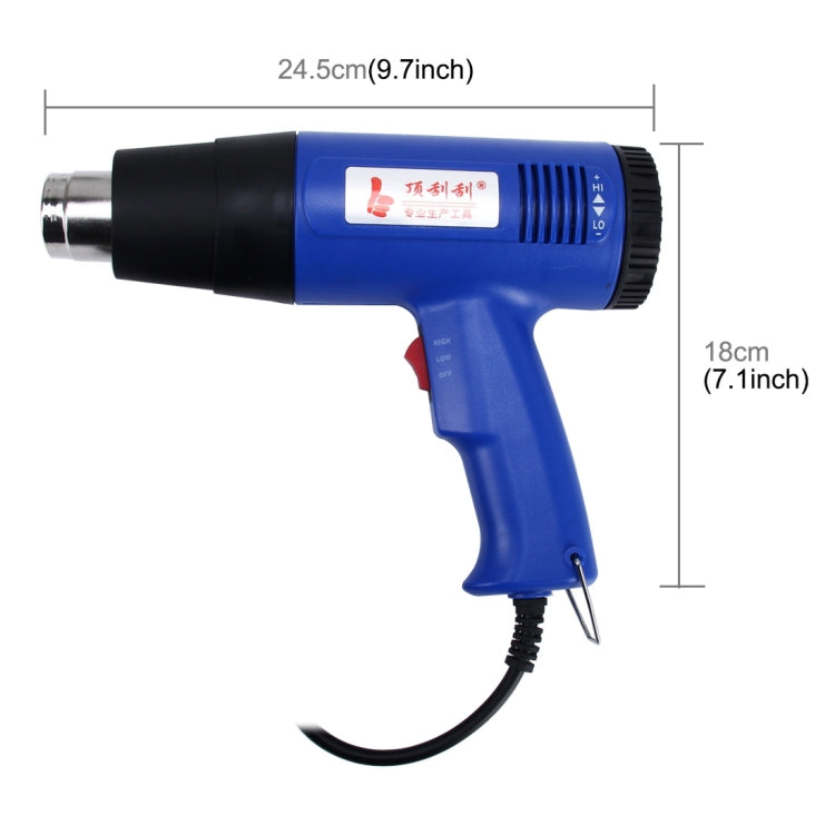 DINGGUAGUA 1800W Industrial Heavy Duty Professional Adjustable Temperature Heat Air Gun Tool (EU Plug) - Heat Guns by buy2fix | Online Shopping UK | buy2fix